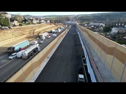A8-Enztalquerung: Drohnenüberflug zeigt Baufortschritt im Dezember 2025