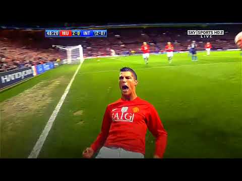 Young Ronaldo Knee Slide Celebration in 4K | FreeClip Manunited | Free To Use For Edits