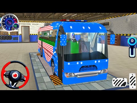 Police Bus Driving Simulator! Ultimate Cop Bus Prisoner Transporter Driver 2025 Android Gameplay
