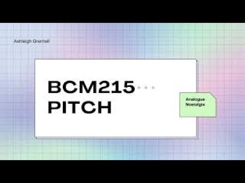 Analogue Nostalgia - BCM215 Game Media Industries Pitch