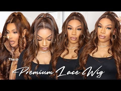 Ombre 4 highlight 27 Blonde Color HD Lace Front Wigs Deep Wave 180% Remy Human Hair Wigs Pre Plucked Frontal Wig