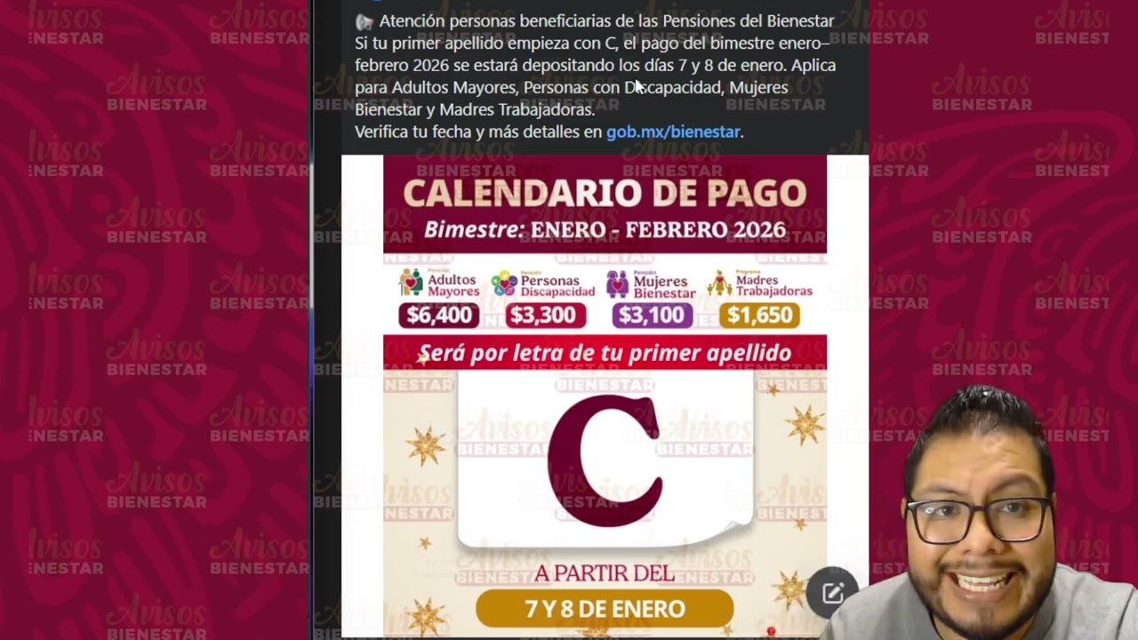 Hoy 7 de enero a esto adultos mayores y mujeres de 60 a 64 años les toca pago pensión bienestar