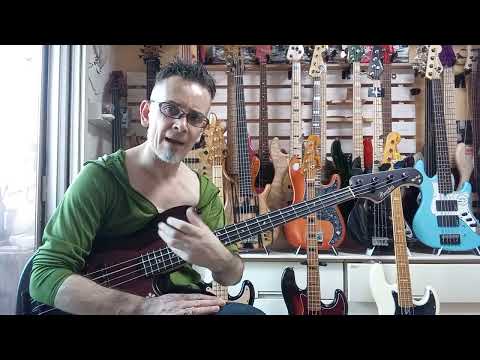 HIGH END JAPANESE BASS GUITARS: Bacchus Woodline Sakura Special 2018: Pre-shipment test, BASS DEMO