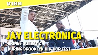 Jay Electronica Performs &quot;Shiny Suite Theory&quot; with Jay Z In Brooklyn