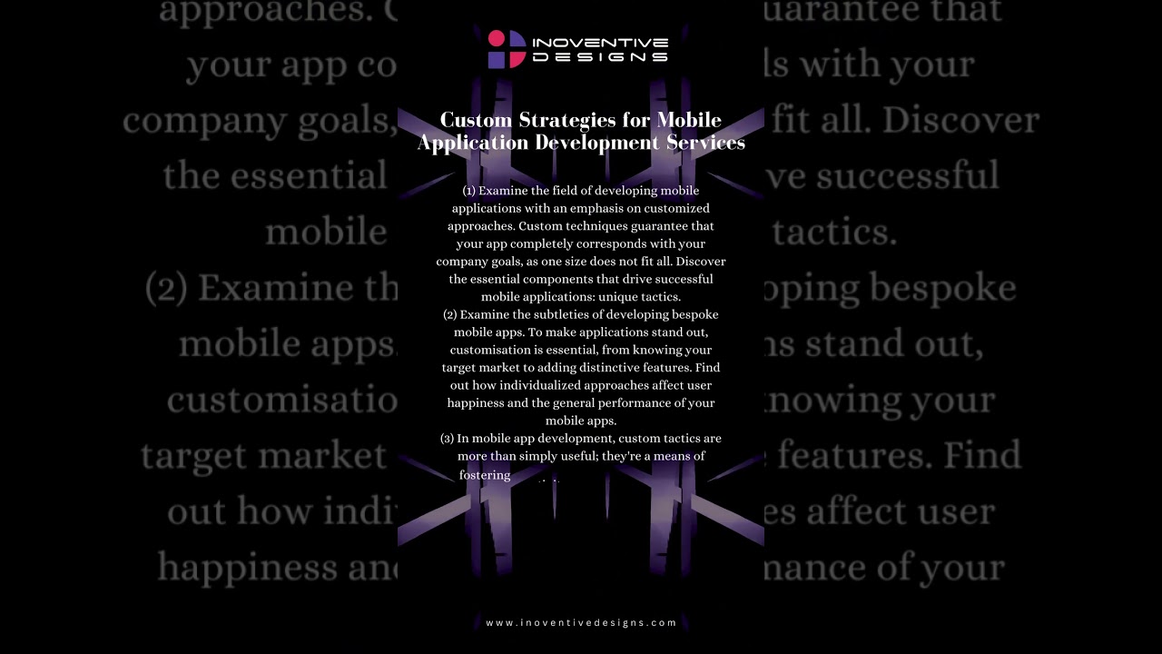 Custom Strategies for Mobile Application Development Services