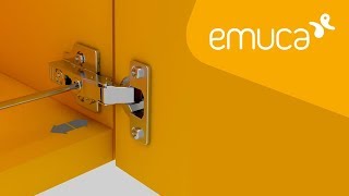 Como regular e ajustar em uma porta uma dobradiça com fecho suave C91E