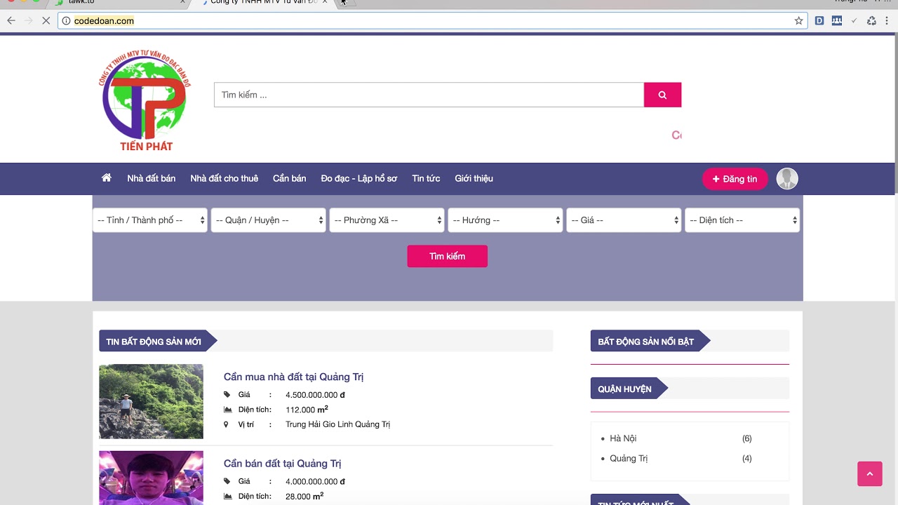 Chat 1 : Thiết kế website
