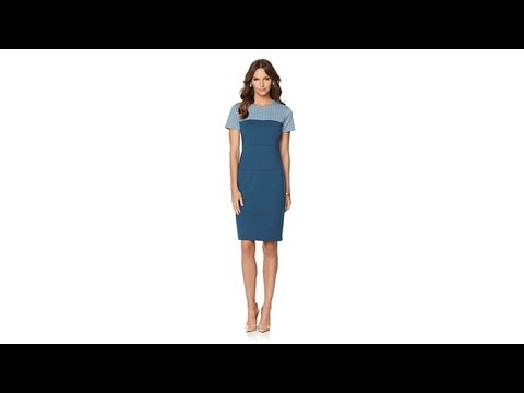 Hal Rubenstein The "Darra" CheckeredTop Dress