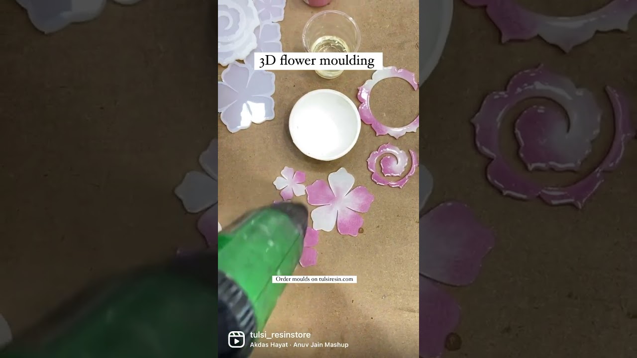 Resin 3d Flower Making | How to make Resin 3d flowers #resinart #tutorial #resinflowers #resin