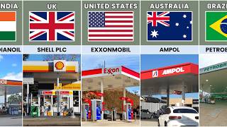 Petrol Stations From Different Countries