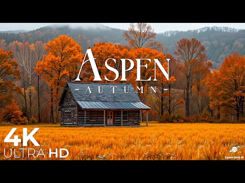 🍂Aspen Autumn 4K – Breathtaking Fall Colors in Colorado | Peaceful Relaxing Music🍂