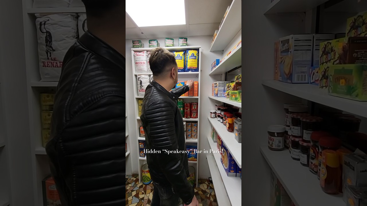 Try this hidden speakeasy bar L’Épicier in Paris inside supermarket! #paris #speakeasy #bollywood