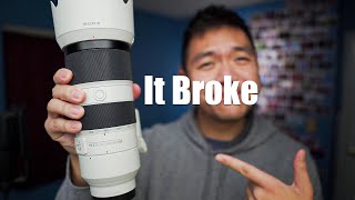 My Sony Pro Support Experience | I Broke My Sony 70-200GM