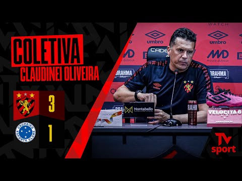 COLETIVA DE CLAUDINEI OLIVEIRA (SPORT x CRUZEIRO)