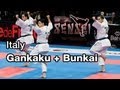 Italy Male Team Kata Gankaku Bunkai Final 21st WKF World Karate Championships Paris Bercy 2012