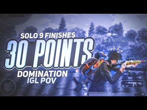 30 Points Domination in Scrims 🔥 - Solo 9 Finishes - IGL POV - iPhone 13 - BGMI COMPETETIVE 🇮🇳