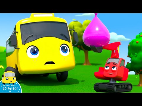 WOW! Buster Has A WATER BALLOON FIGHT! | Go Buster! | Bus Cartoons for Kids! | Funny Videos & Songs