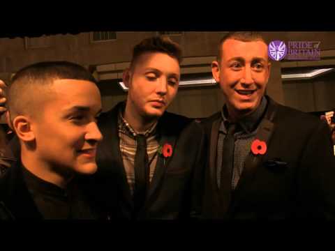 X Factor's Jahmene Douglas, James Arthur, Christopher Maloney at the 2012 Pride of Britain Awards
