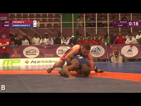 Qual. FS - 65 kg: S. PRIZRENI (AUS) df. F. RANDRIANANTO (MAD) by TF, 10-0