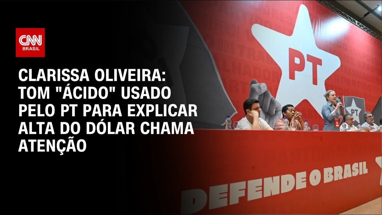 Clarissa: Tom "ácido" usado pelo PT para explicar alta do dólar chama atenção | CNN PRIME TIME
