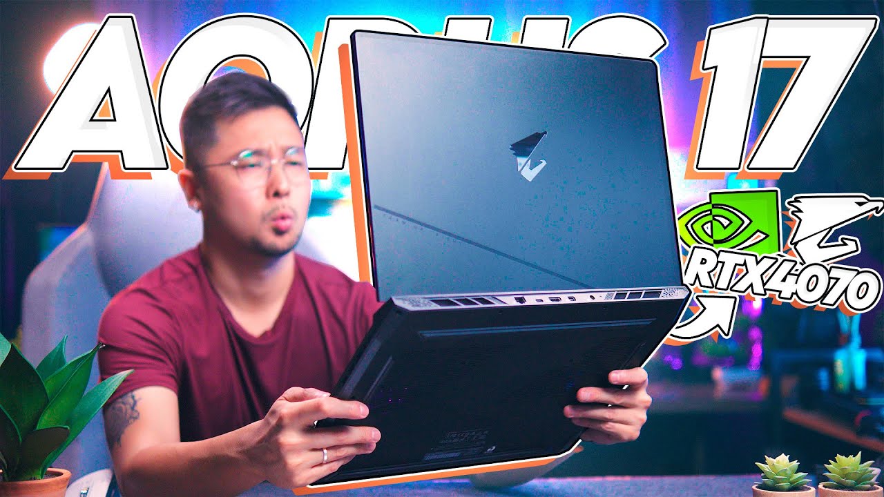 Um NOTEBOOK GAMER GIGANTESCO com uma RTX 4070! Gigabyte Aorus 17 BSF