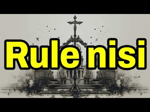 Rule Nisi Pronunciation | How To Say Rule Nisi | Rule Nisi Meaning