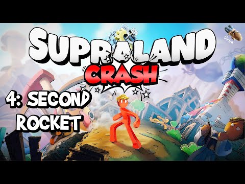 SUPRALAND CRASH - Part 4: Second Rocket - Full Walkthrough - 100% Achievements [PC]