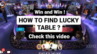 PART 59 | TIRED OF LOSING ? THIS IS HOW TO FIND A LUCKY TABLE | ZYNGA POKER | KENZ