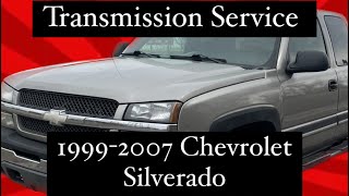 HOW TO SERVICE YOUR SILVERADO TRANSMISSION (1999-07 4L60e)