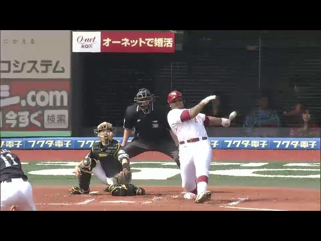 1回裏 イーグルス・ジョーンズが3戦連発となる今季10号 先制2ラン!! 驚異の破壊力を見せつける!! 2014/5/3 E-H