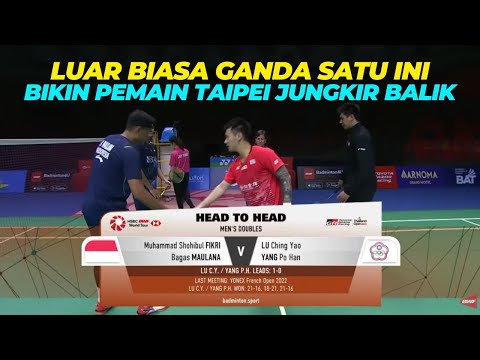 Muhammad FIKRI / Bagas MAULANA vs LU Ching Yao / YANG Po Han || THAILAND OPEN 2023