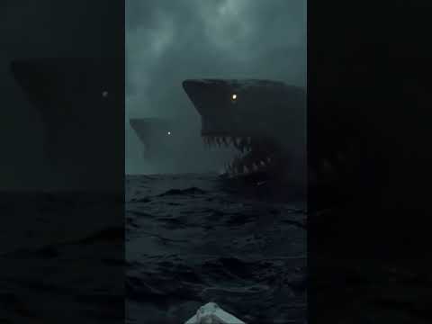 Megalodon Shark Twins #scary #thalassophobia