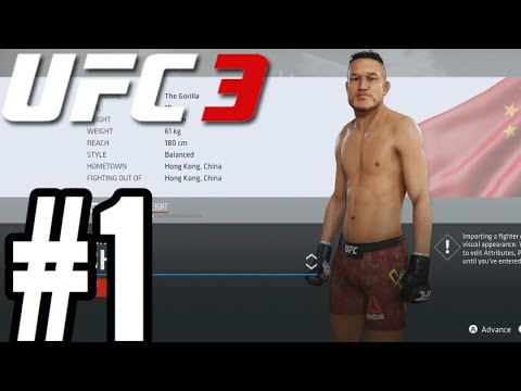 UFC 3 Bantamweight Career Mode Walkthrough Part 1 - DEBUT!