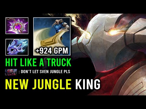BRUTAL Hit Like a Truck Moon Shard +924 Gold Per Min Insane Fast Jungle Sven Dota 2