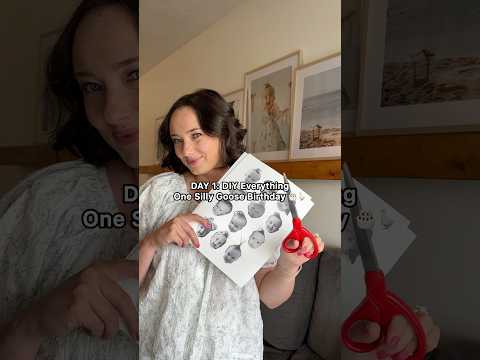 FIRST BIRTHDAY DECOR DIY: DAY 1 making the viral cupcake toppers #firstbirthday #onesillygoose #diy