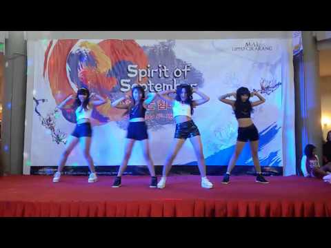 140921 WAGs (BESTie dance cover) intro + Hot Baby at Mall Lippo Cikarang
