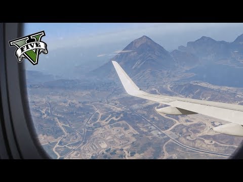 GTA 5 - A319 LSIA to LSHR (Los Santos - Sandy Shores) Full Flight HD