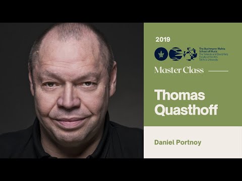 Master Class with Thomas Quasthoff  -  Daniel Portnoy