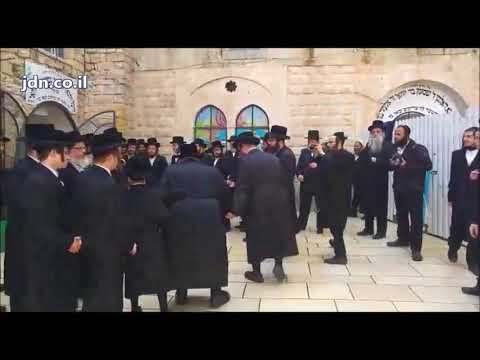 Viznitzer Rebbe In Meron In Preparation For His Grandaughter's Wedding - Teves 5778