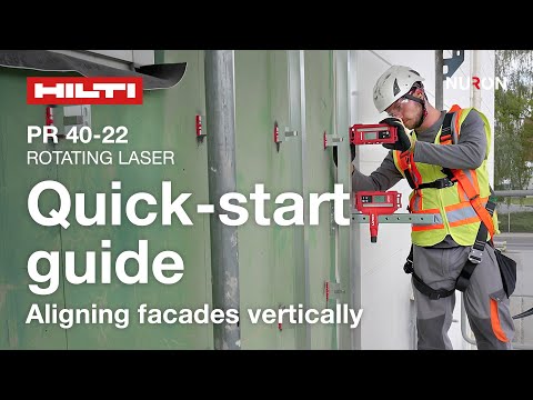 Hilti Nuron PR 40-22 Quick-start guide - Aligning facades vertically