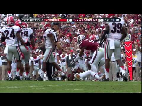 2014 USC vs Georgia - Shaq Roland 13 Yd Reception