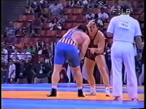 130 kg. Sven Thiele (GER) vs Bruce Baumgartner (USA), final, World Champ. 1995