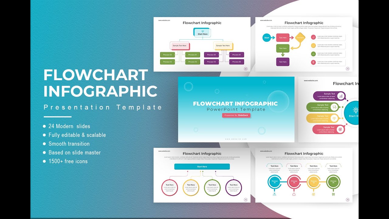 Flowchart Infographic Presentation Template