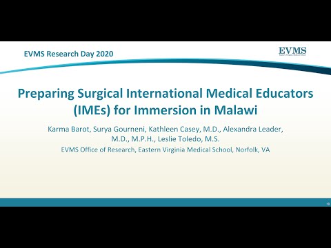 Thumbnail image of video presentation for Preparing Surgical International Medical Educators (IMEs) for Immersion in Malawi