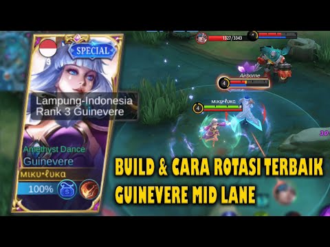 BUILD & ROTASI TERBAIK GUINEVERE MID LANE, Queen Guinevere Kembali?? - Mobile Legends