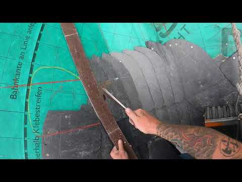 Linke Wangenkehle am Schornstein - Teil 3 - Live vom Schieferdach in Berlin.