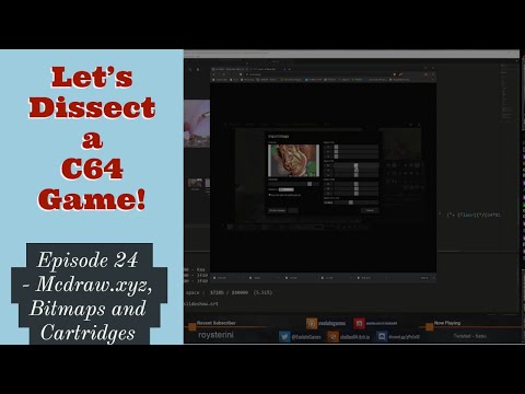 Lets Dissect a Commodore 64 Game! - Episode 24 - Mcdraw.xyz, Bitmaps and Cartridges - 21/02/2020