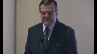 preview picture of video 'Ambassador of Brazil  Affonco de Alencastro Massot introduces Dr Lyras' book - 2009'
