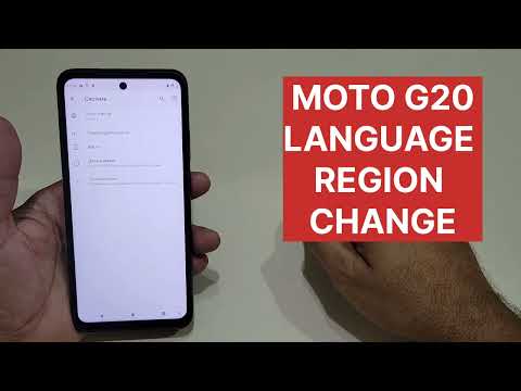Moto G20 Language And Region Change Settings