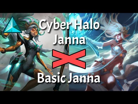 How is Cyber Halo Janna DIFFERENT? | Skin Comparison